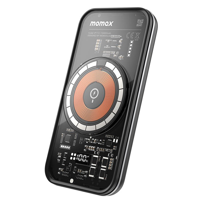 MOMAX IP113 Q.MAG POWER13 10000mAh Power Bank PD 35W Fast Charging Phone Magnetic Wireless Battery Pack with Digital Display MOMAX IP113 Q.MAG POWER13 10000mAh Power Bank PD 35W Fast Charging Phone Magnetic Wireless Battery Pack with Digital Display